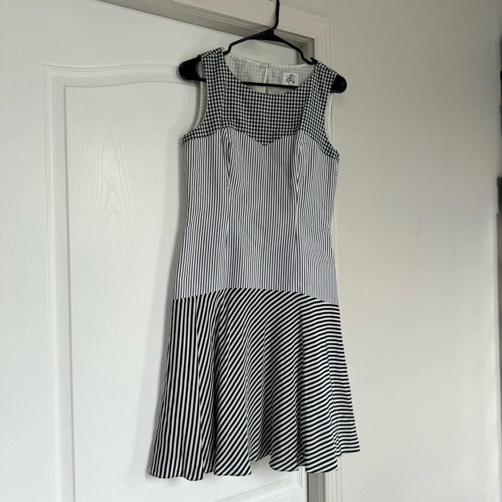 Thom Browne for Brooks Brothers Black Fleece Gingham Cotton Silk Dress BB3